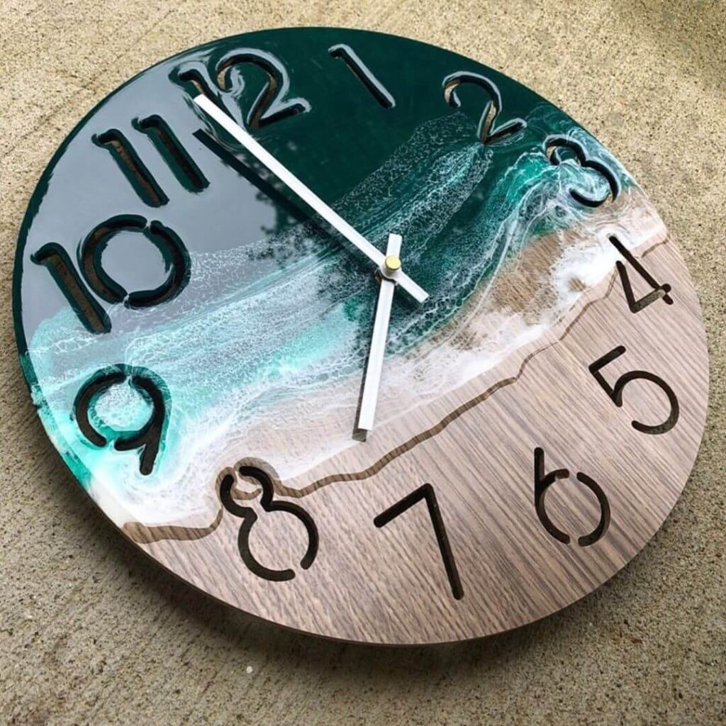 Reloj de resina epóxica